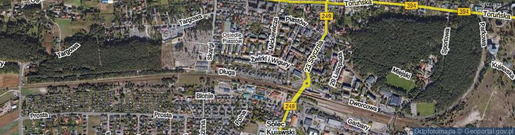 Zdjęcie satelitarne Krótka ul.